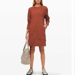 Lululemon On Repeat Dress Heathered Rustic Clay